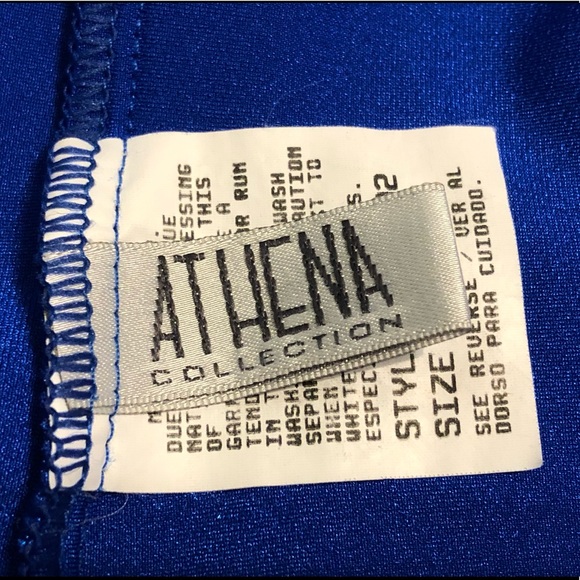 Athena Collection Dress Size S Royal Blue Stretchy Summer Colorful Casual Party - Picture 9 of 10